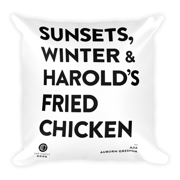 'Fried Chicken in Auburn Gresham' Throw Pillow
