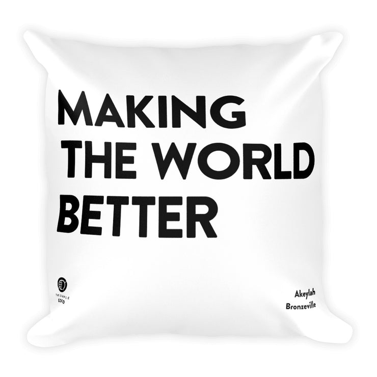 'Better World' Throw Pillow