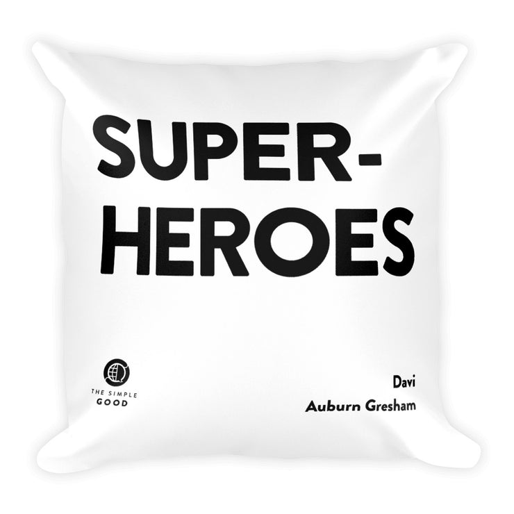 'Superheroes' Throw Pillow